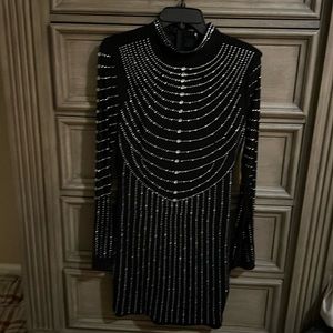 New black sequin dress